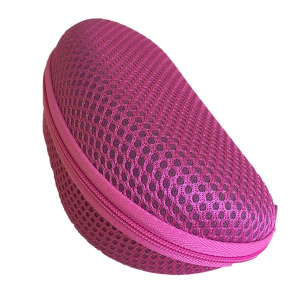 2025 fashion  zipper  sunglasses cover with mesh material and your own logo printed