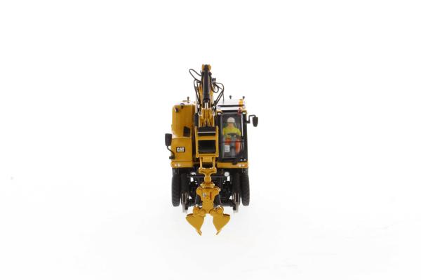 DM 1:50 CAT M323F Multifunctional Railway Wheeled Excavator Alloy Model 85662