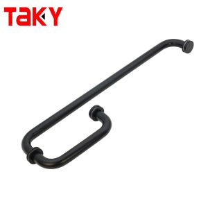 Easy Installation G Type Stainless Steel Hotel Shower Handle Towel Bar Glass Door Pull Handle