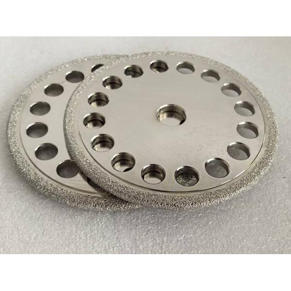 High-Performance Vacuum Brazed Diamond Wheels for Cast Iron Grinding with D40/45 Grit Customizable Shape and Long Lifespan