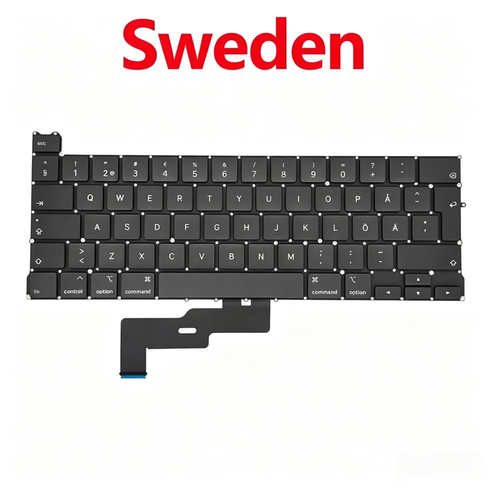 2020 New MacBook Pro Keyboard Replacement A2289 with Multiple Language Layouts CE Certified and 3-Month Warranty