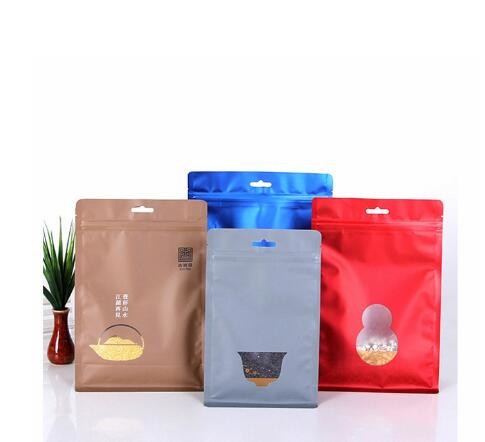 Wholesale Biodegradable Heat Seal Custom Print Aluminum Foil Plastic k Empty Green Tea Bag With Hole