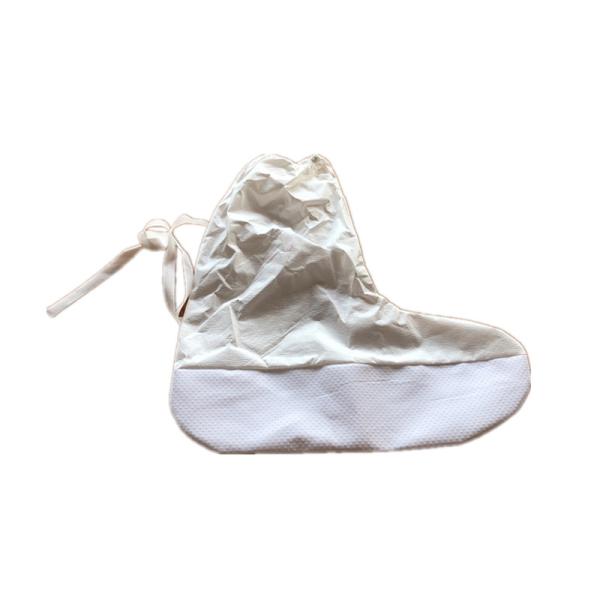 Anti Dust White Disposable Shoe Covers , Disposable Knee High Boot Covers