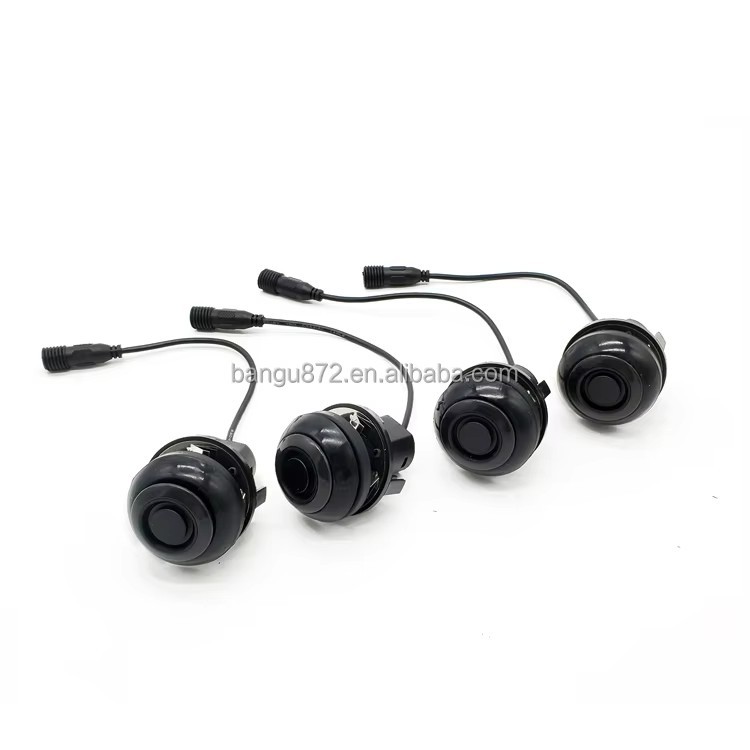 24V Universal Heavy‑Duty Truck Blind Spot System, 4Pcs Parking Sensors Alarm Detection Safety Kit for Truck Bus RV Commercial Vehicle