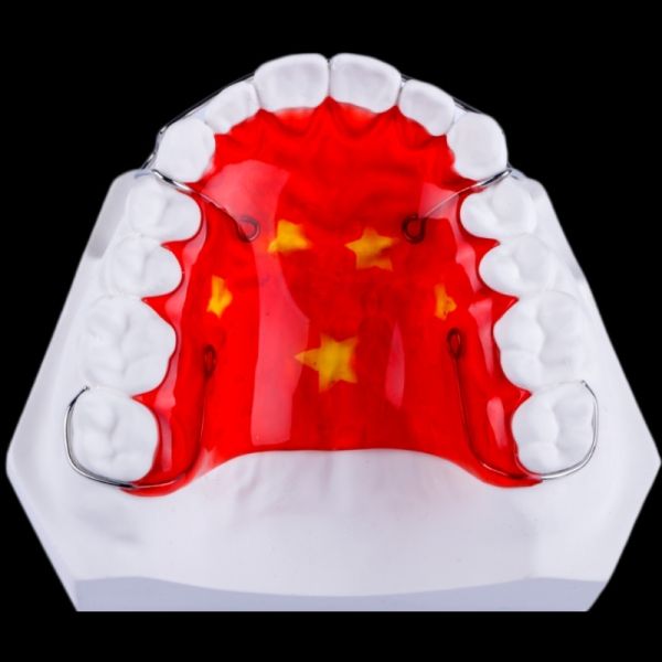 Compatible Removable Spring Hawley Retainer After Invisalign