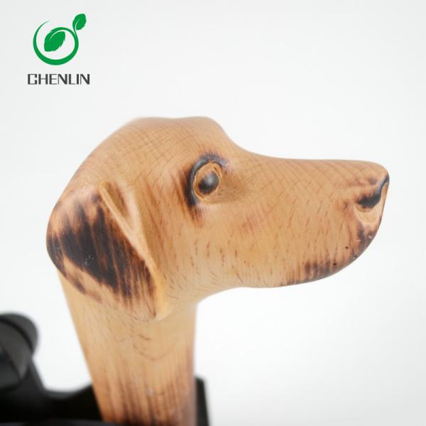 Beech Wooden Umbrella Animal Handle Windproof Eco Friendly