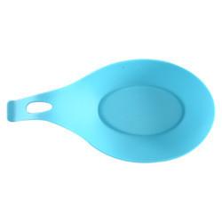 Porta de utensílios de descanso de colher de silicone laranja