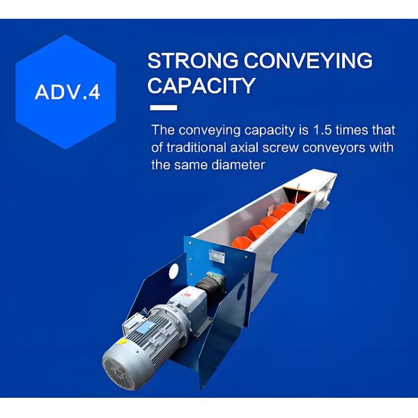 Équipement de transport de poudre de charbon en poudre de ciment, de granulés de plastique à entraînement en spirale, de qualité industrielle