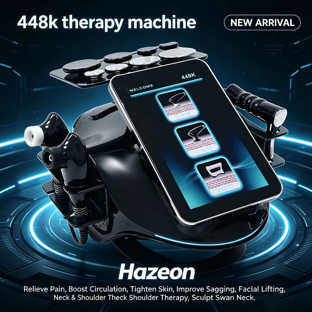 Hazeon 448Khz Tecar Therapy Device For Physiotherapy Pain Relief And Cellulite Reduction, 448kHz Frequency, High Power 500W