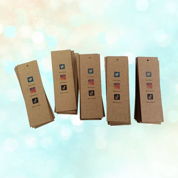 Custom Garment Cardboard Kraft Paper Printing Hang Tags For Clothing
