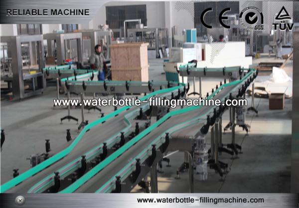Soda / Tea Plastic Auxiliary Equipment Bottle Conveyor System Electric Driven Type