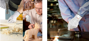 Wood Carving Hppe Cut And Puncture Resistant Gloves Level 5 S