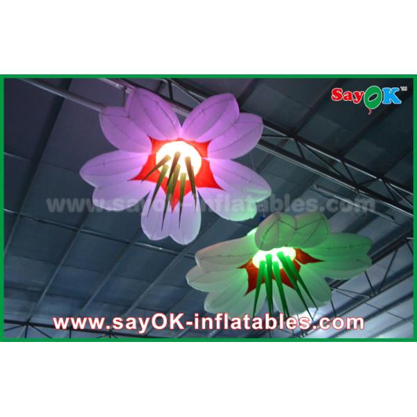 LED Hang Flower Inflatable Lighting Decoration Nylon Cloth For Advertising / Event