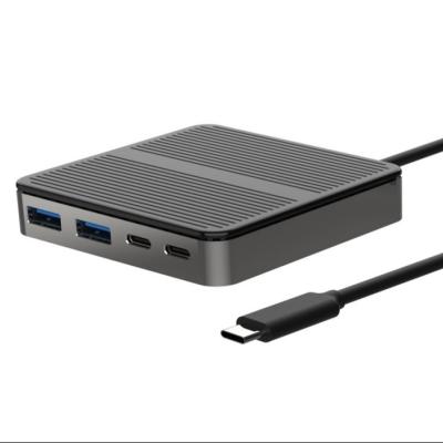 Tipo de alimentação C para adaptador USB quadrado USB 3.0/2.0 Hub Transferência de dados e conectividade para computador portátil
