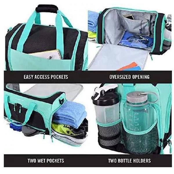 Polyester Ultimate Gym Bag With 10 Optimal Compartments