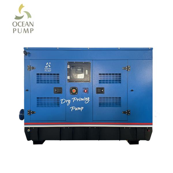 6 Inch Silent Type DRY Priming Pump Diesel Engine Vacuum Assisted Priming Pump