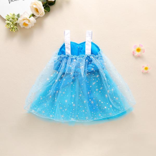 120CM Elf  Light Blue Mesh Children'S Dress Clothing For Toddlers