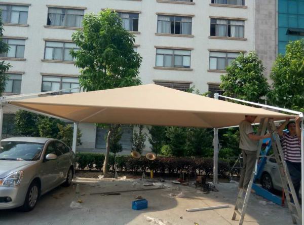 Cheap Car Roof Awning HDPE Fabric Large Size Car Park Awnings For Sale