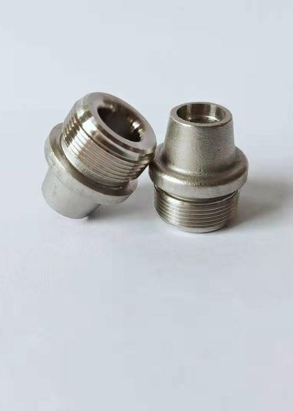 M20X1 thread DIameter 22.2mm Stainless Steel Tube Connectors Natural Color
