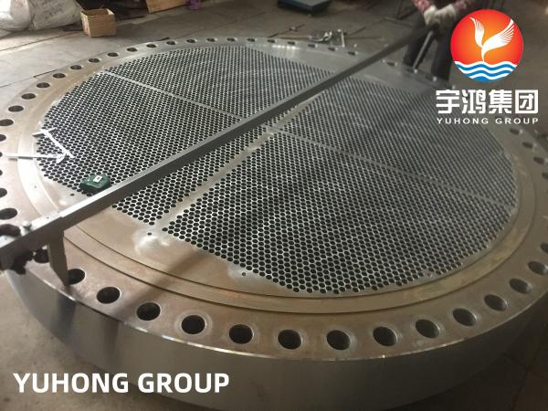 ASTM B171 C46400 / C44300 Brass Alloy Tube Sheet Heat Exchanger Tube Plate