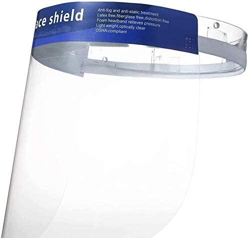 Optically Clear Full Face Shield Customizable Without Deformation Soft Stylish Infection Control