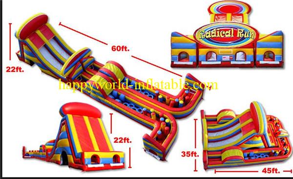 Indoor inflatable playground , kids inflatable obstacle course , inflatable fun park city