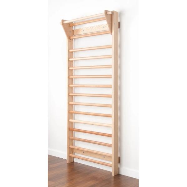 Wooden Freestanding Gymnastic Swedish Ladder 35x7x110in