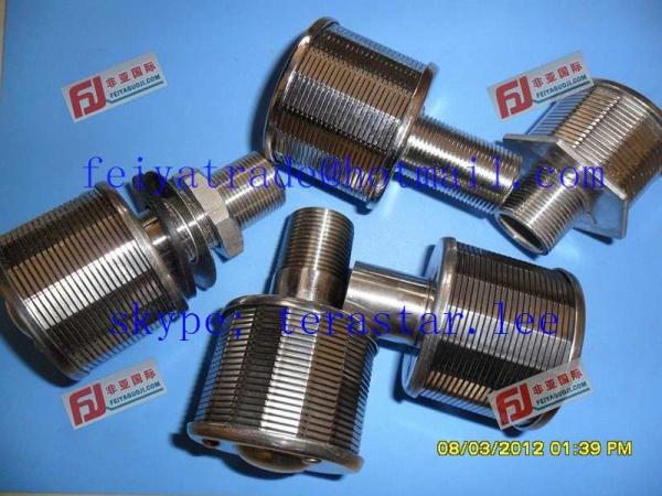 DN45-108 stainless steel wedge wire filter nozzle / johnson screen nozzle /  water & gas strainer nozzle for power plant
