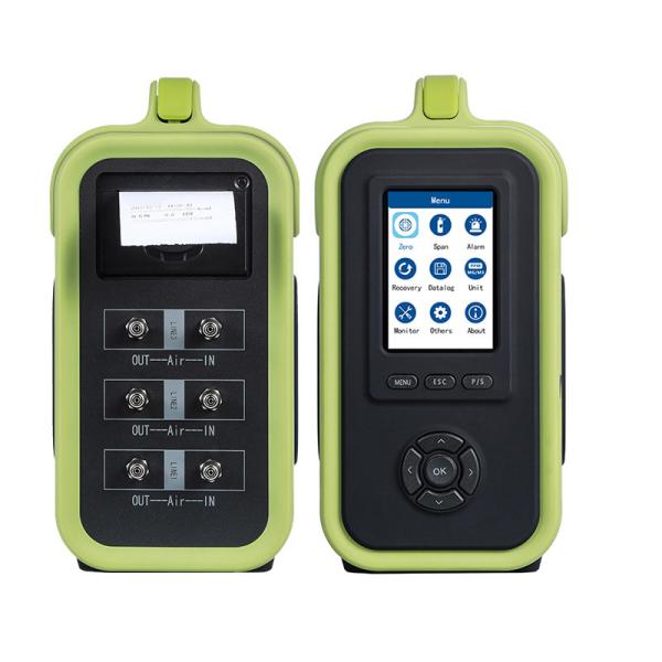 Portable Multi Gas Detector Pumping Suction  with High Accuracy for Flue Gas Analysis