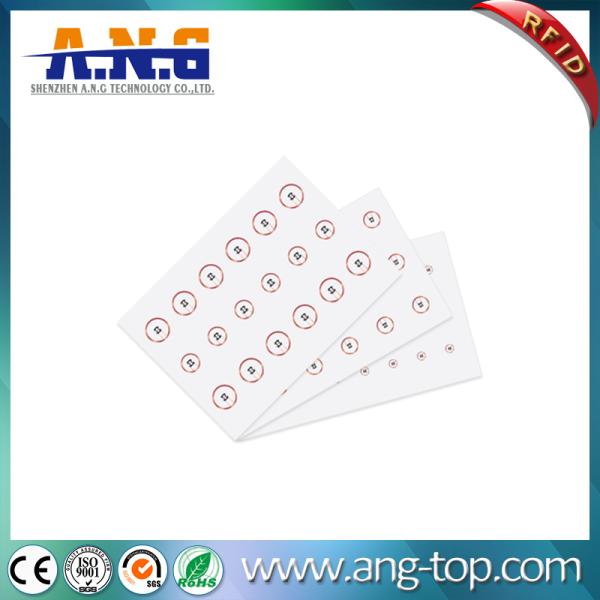 Round 125 Khz Dry Rfid Inlay Copper Antenna 0.35-0.60MM Thickness For LF Tag​
