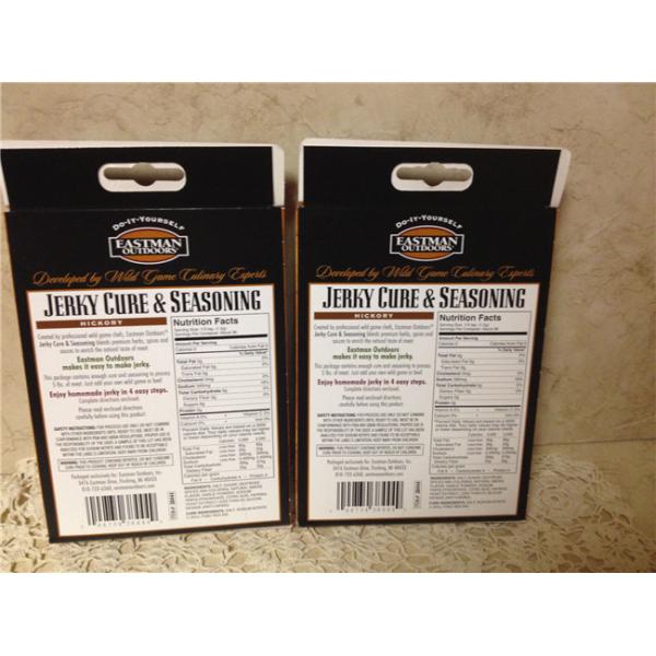 Logo Printed Paper Box Packaging For Seasoning , Flavoring Paper Box Packages With Hange Hole