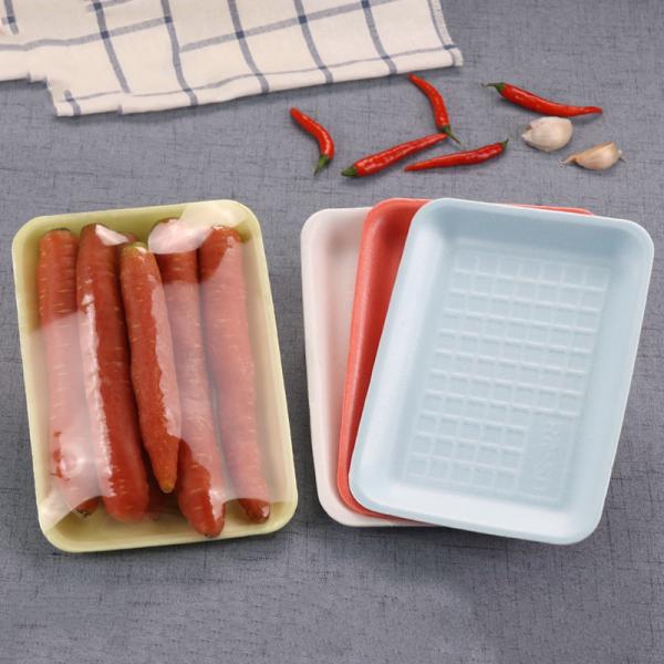 Bandejas vegetais descartáveis da segurança alimentar 190x140x20mm