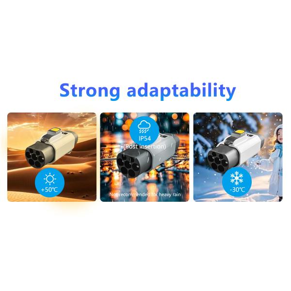 GBT Electric Portable Charging Station 220v Car side Plug 7KW 32A Tesla to GBT EV Charger Converter Single Phase Adapter