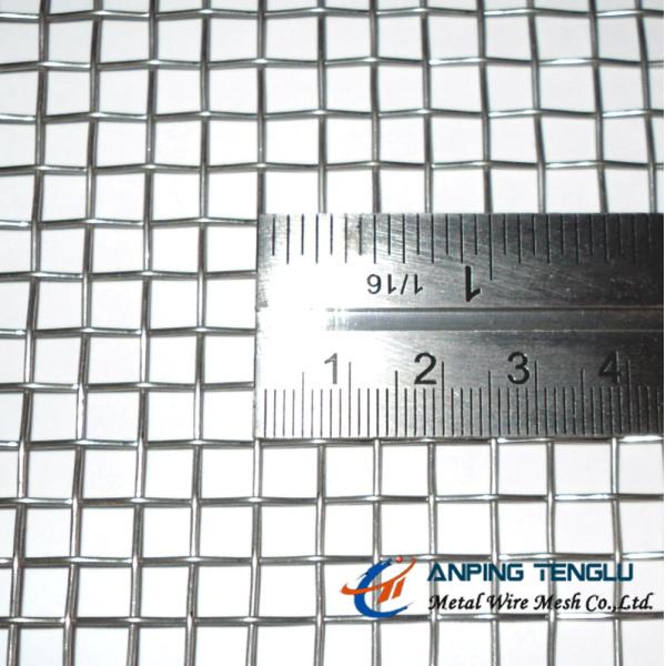 SS, Cu, Al Material Single Intermediate Crimped Wire Mesh, 4Mesh 0.6-3mm Wire