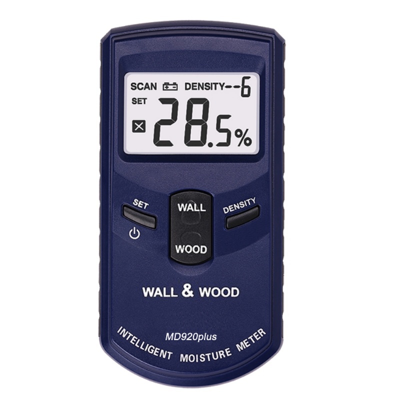 MD917PLUS/MD918PLUS.MD919PLUS/MD920PLUS Moisture Meter with Automatic Temperature Compensation and High-Frequency Measurement for Concrete, Wood, and Paper