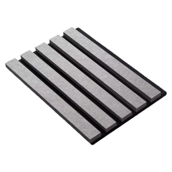 A wooden soundproof panel made from polyester fibers and wood boards, with a soundproofing effect exceeding 90%.