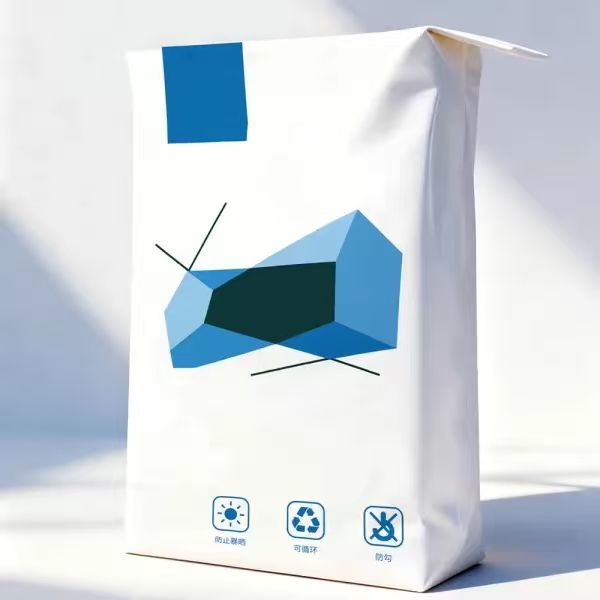 Corner Valve Paper Valve Sacks with Moisture Resistant Coating and 100% Recyclable Kraft Paper for Industrial Use