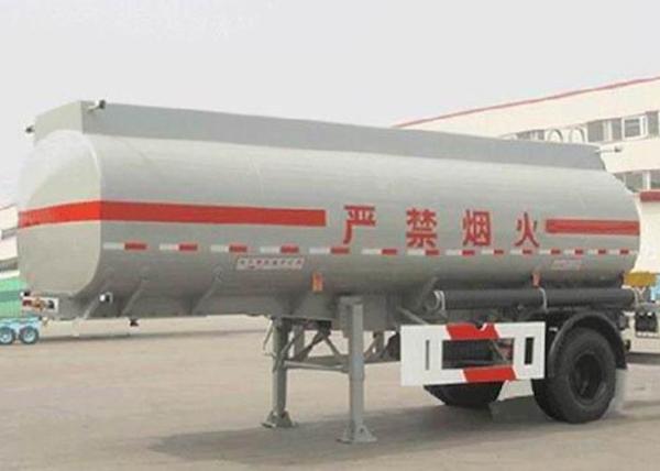 Urban Fuel Transit Aluminum Tank Semi Trailer With 1 Axle 13000L Volume