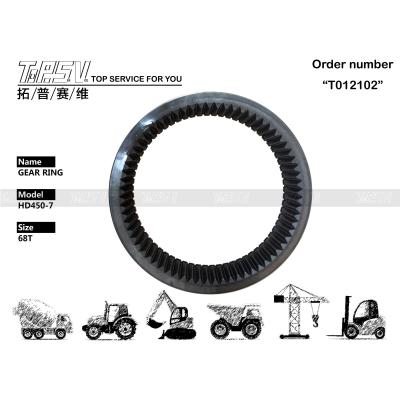 HD450-7 Boîte à anneaux pour engrenages de déplacement pour excavatrice avec installation de treillis d'engrenages