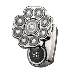 90 Mins Homens Produtos de Cuidados Pessoais Cabeça Razor Elétrico 9D Barbeador de Cabeça Flutuante