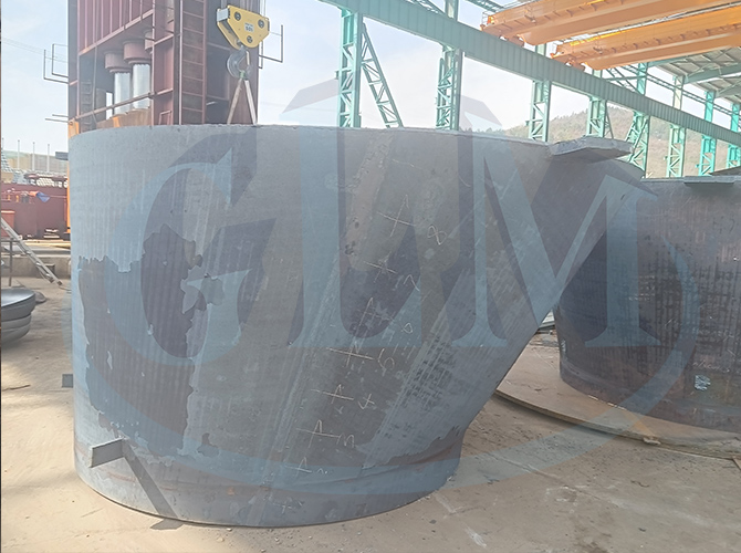Толщина верхних днищ резервуара 74mm ID 3300MM дна SA516 Gr70 коническая