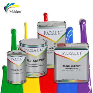 Metallic Yellow Car Paint Top Coat Moistureproof Practical Anti Fade