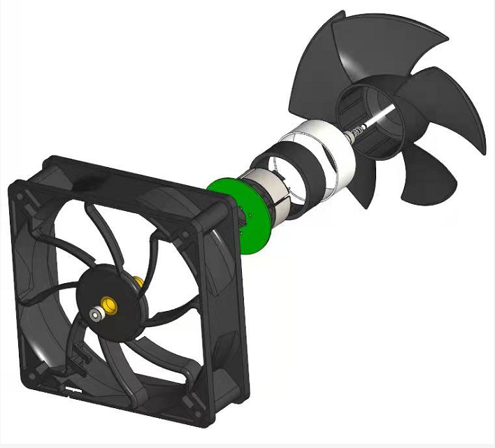 вентилятор PBT 24,35 CFM шкафа сервера DC 12V охлаждая с шарикоподшипником