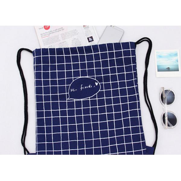 Dual-use travel backpack bag drawstring student creative printing cloth bag
