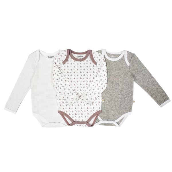 Comfortable and Cute 100% Cotton Longsleeve Infant Bodysuit with Ruffle Detailing