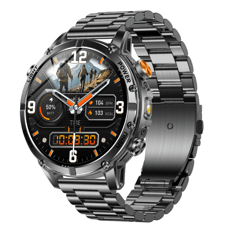 1400mAh Battery IP68 Waterproof Bluetooth Calling Outdoor Smartwatch with Rugged
