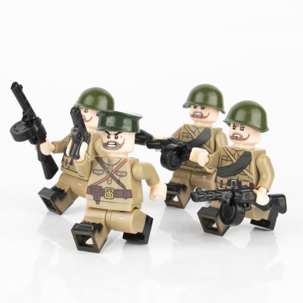 MOC military soldiers WW2 soviet officers army mini figures compatible with legoinglys