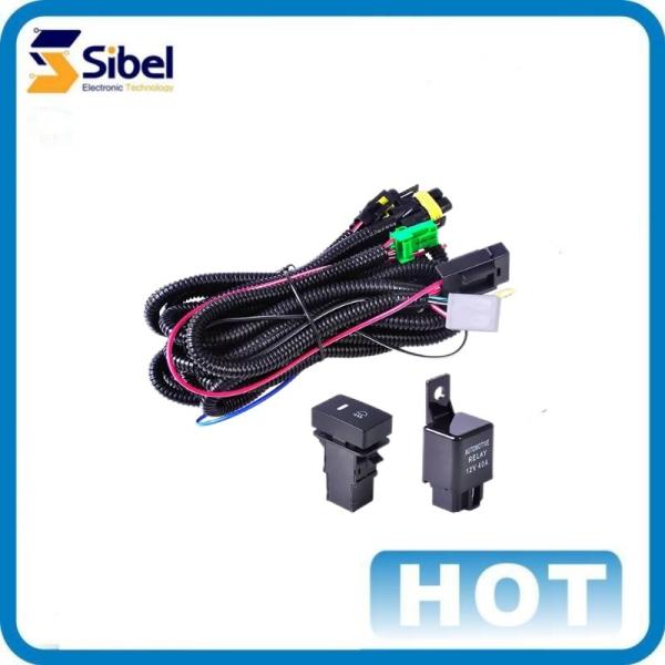 Customized Auto Electrical Wire Harness Automotive Head Lamp Cable Assembly For Car headlight wiring harness