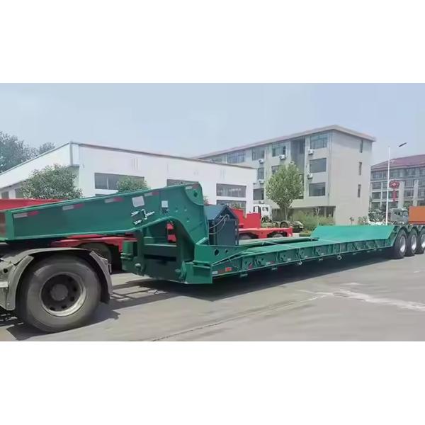 High Tensile Steel 3 Axles 80 Ton Detachable Gooseneck Lowboy Trailer