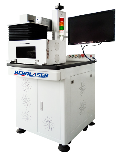 ISO Herolaser Equipment Open Type Fiber Laser Marking Machine Air Cooling 1064nm